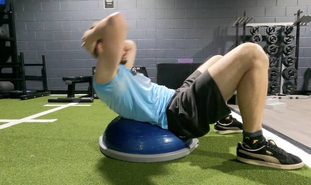 Exercise Ball Crunches